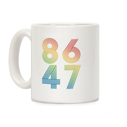 8647 Anti Trump Rainbow Coffee Mug