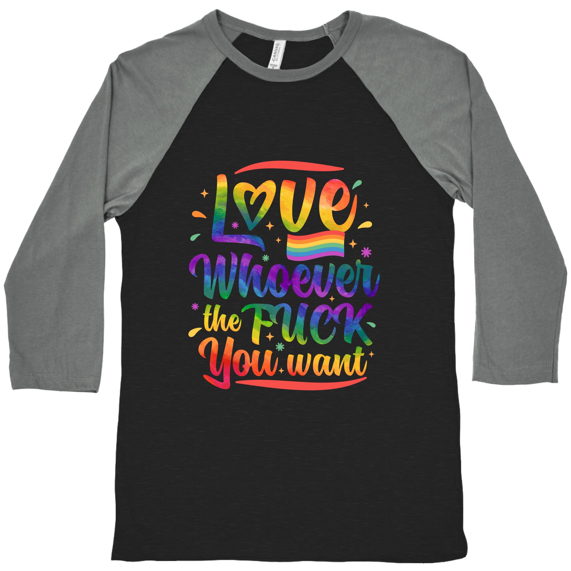 Love Whoever The F You Want Baseball Tee