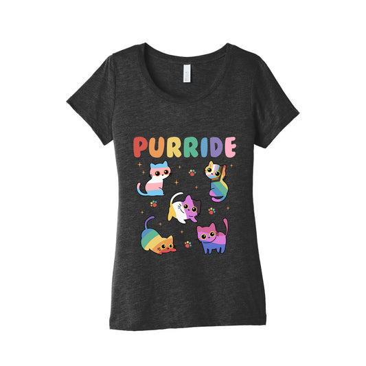 Purride Cats Pride Womens Triblend Tee