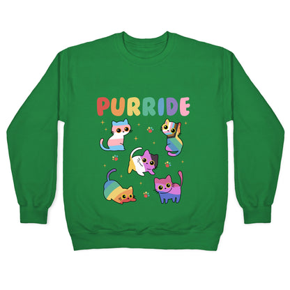 Purride Cats Pride Crewneck Sweatshirt