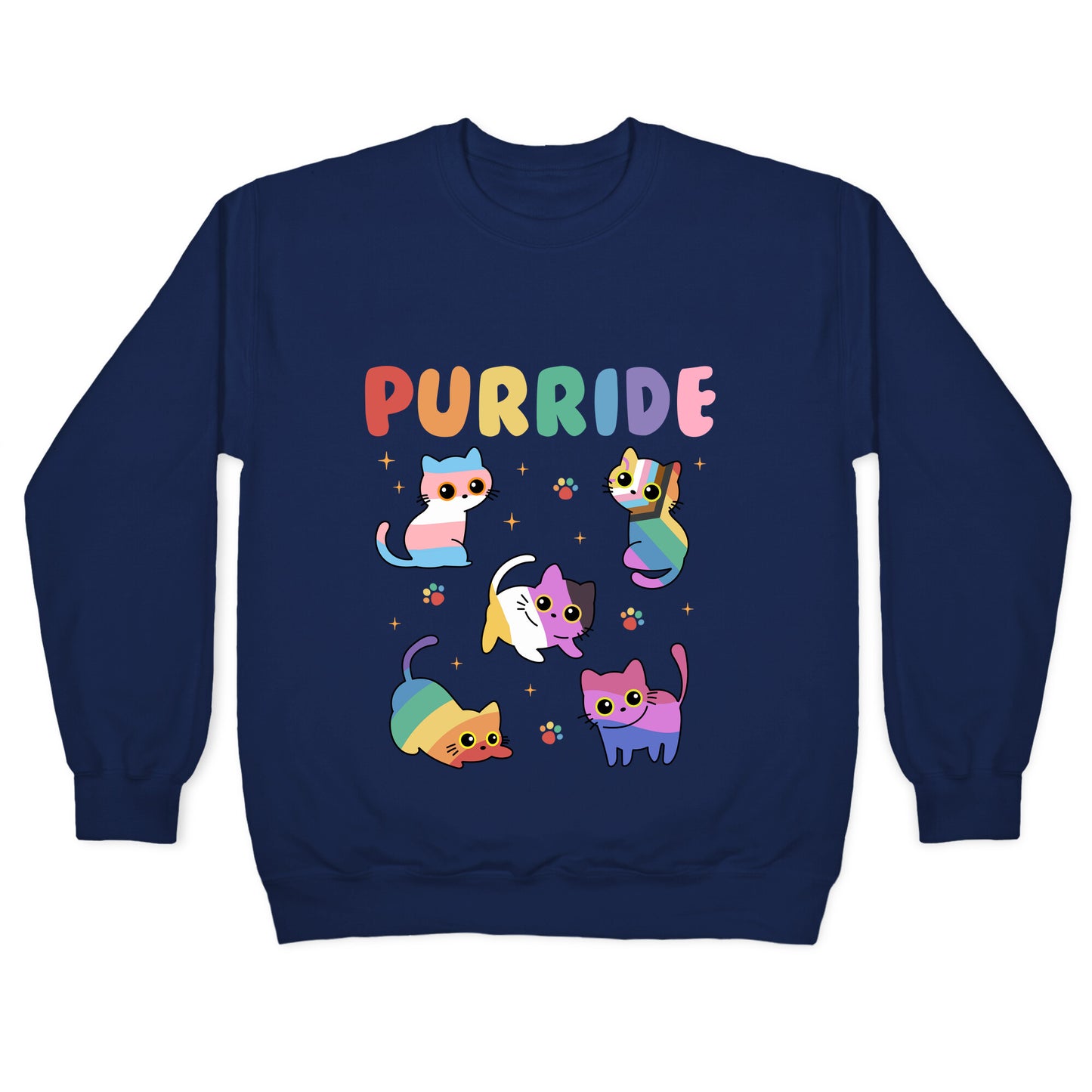 Purride Cats Pride Crewneck Sweatshirt