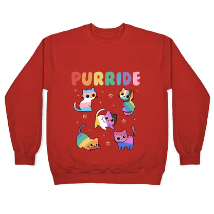 Purride Cats Pride Crewneck Sweatshirt