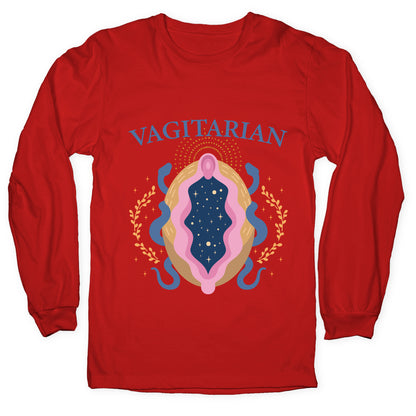 Vagitarian Lesbian Pride Longsleeve Tee