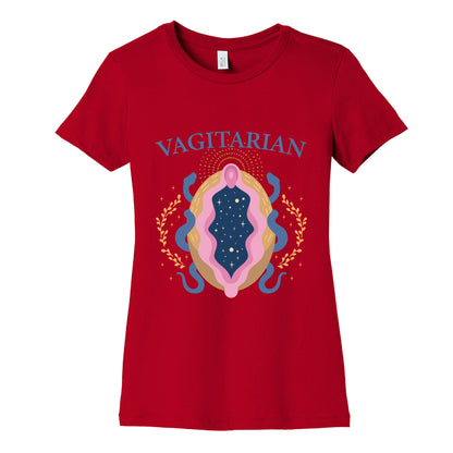 Vagitarian Lesbian Pride Womens Cotton Tee
