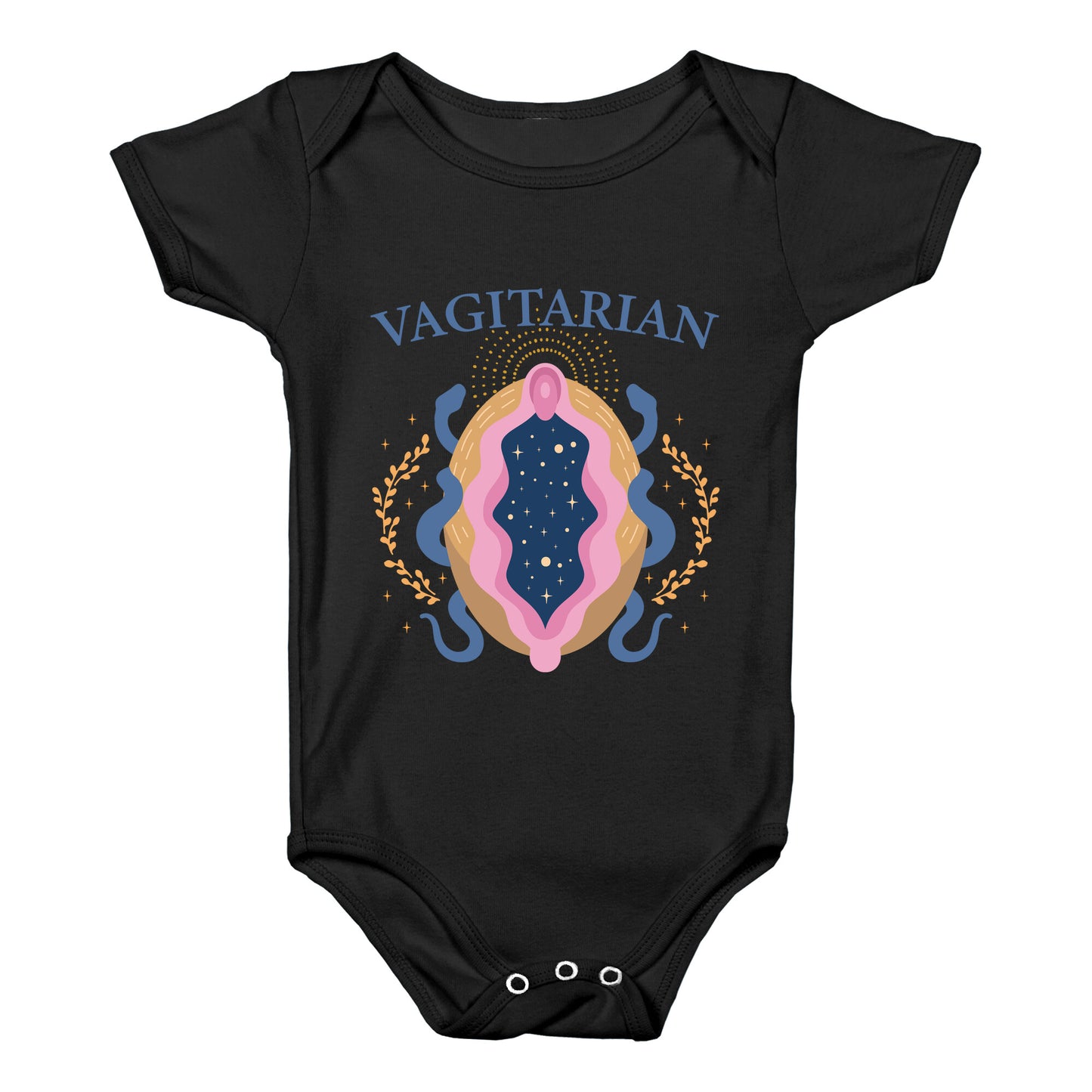 Vagitarian Lesbian Pride Baby One-Piece