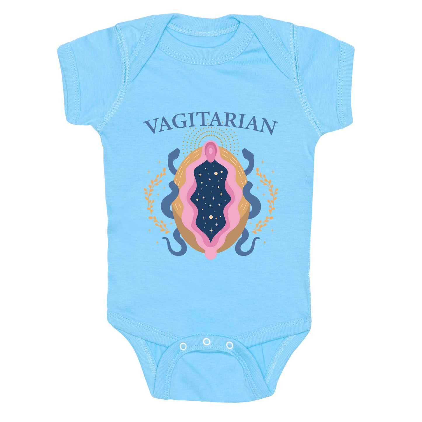 Vagitarian Lesbian Pride Baby One-Piece