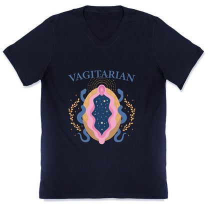 Vagitarian Lesbian Pride V-Neck