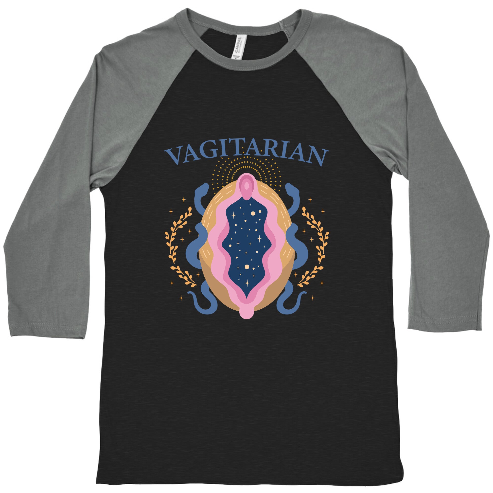Vagitarian Lesbian Pride Baseball Tee
