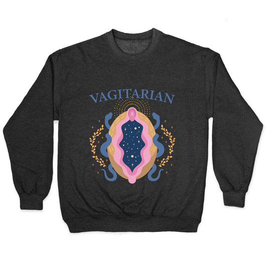 Vagitarian Lesbian Pride Crewneck Sweatshirt