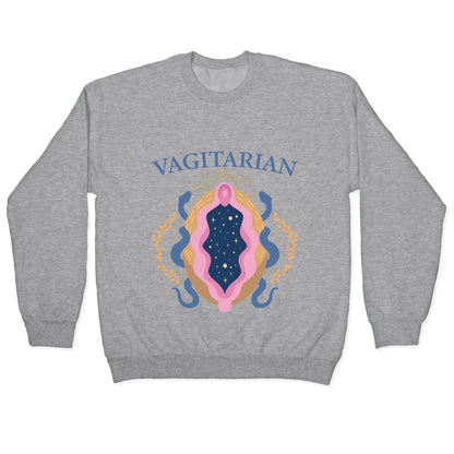 Vagitarian Lesbian Pride Crewneck Sweatshirt