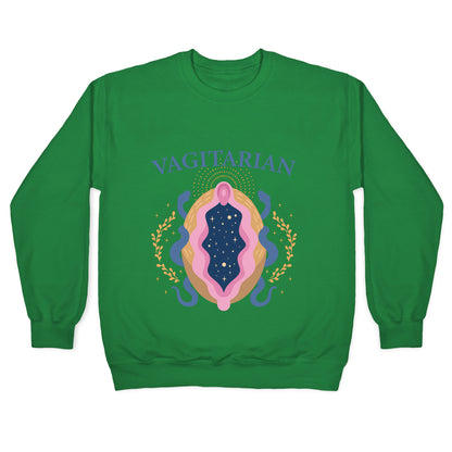 Vagitarian Lesbian Pride Crewneck Sweatshirt