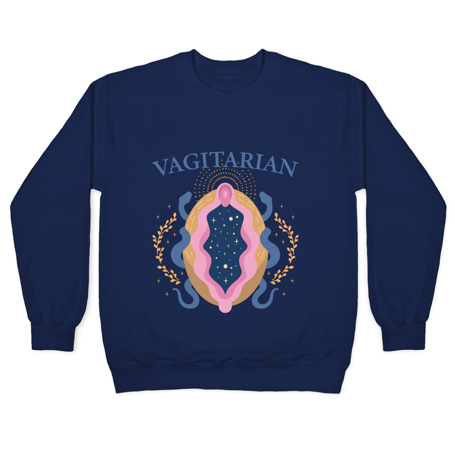 Vagitarian Lesbian Pride Crewneck Sweatshirt