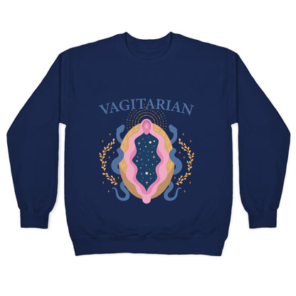 Vagitarian Lesbian Pride Crewneck Sweatshirt
