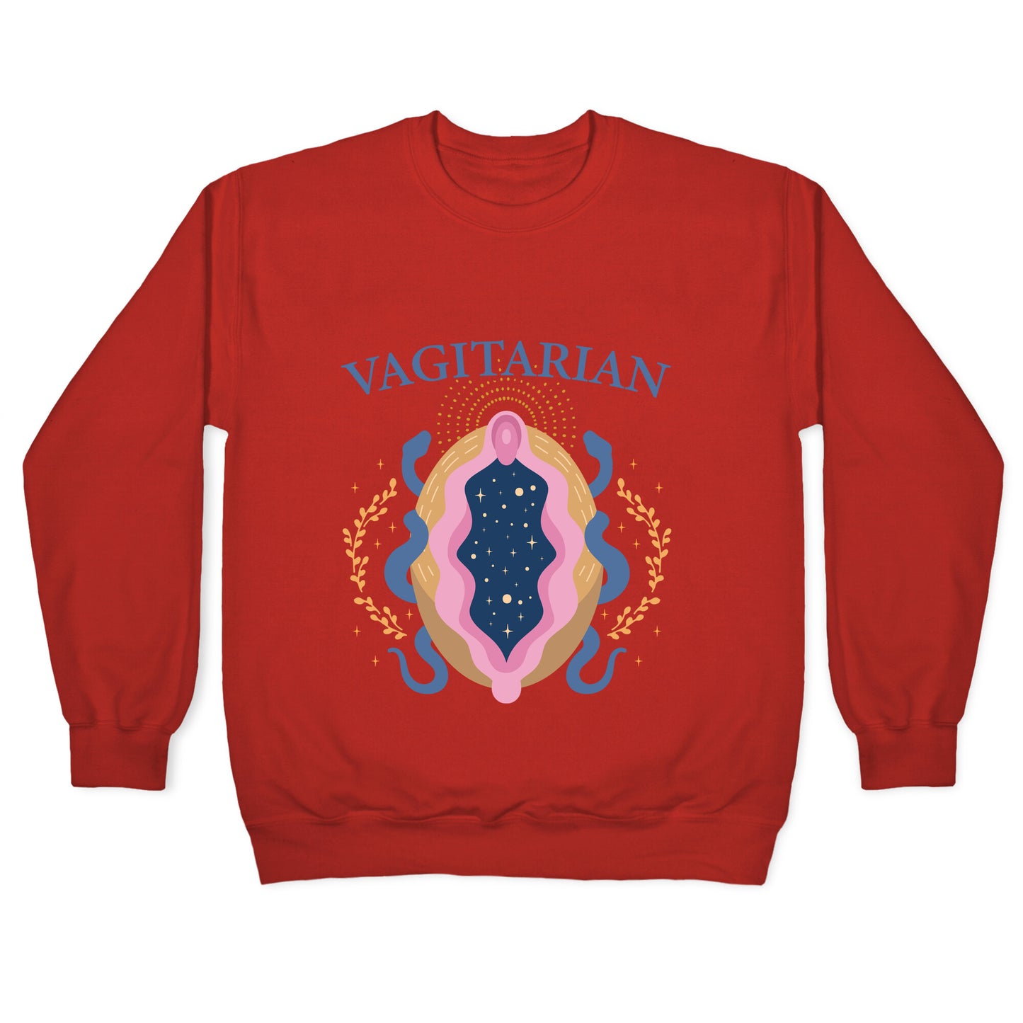 Vagitarian Lesbian Pride Crewneck Sweatshirt