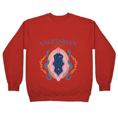 Vagitarian Lesbian Pride Crewneck Sweatshirt