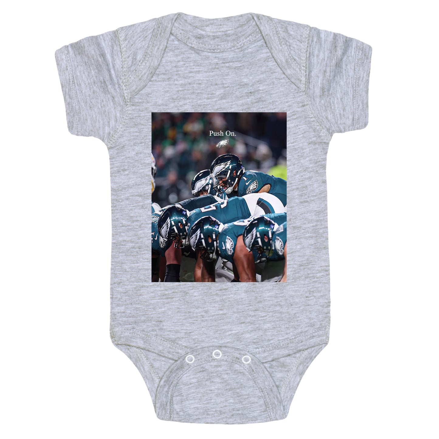 Eagles Push On Baby One-Piece