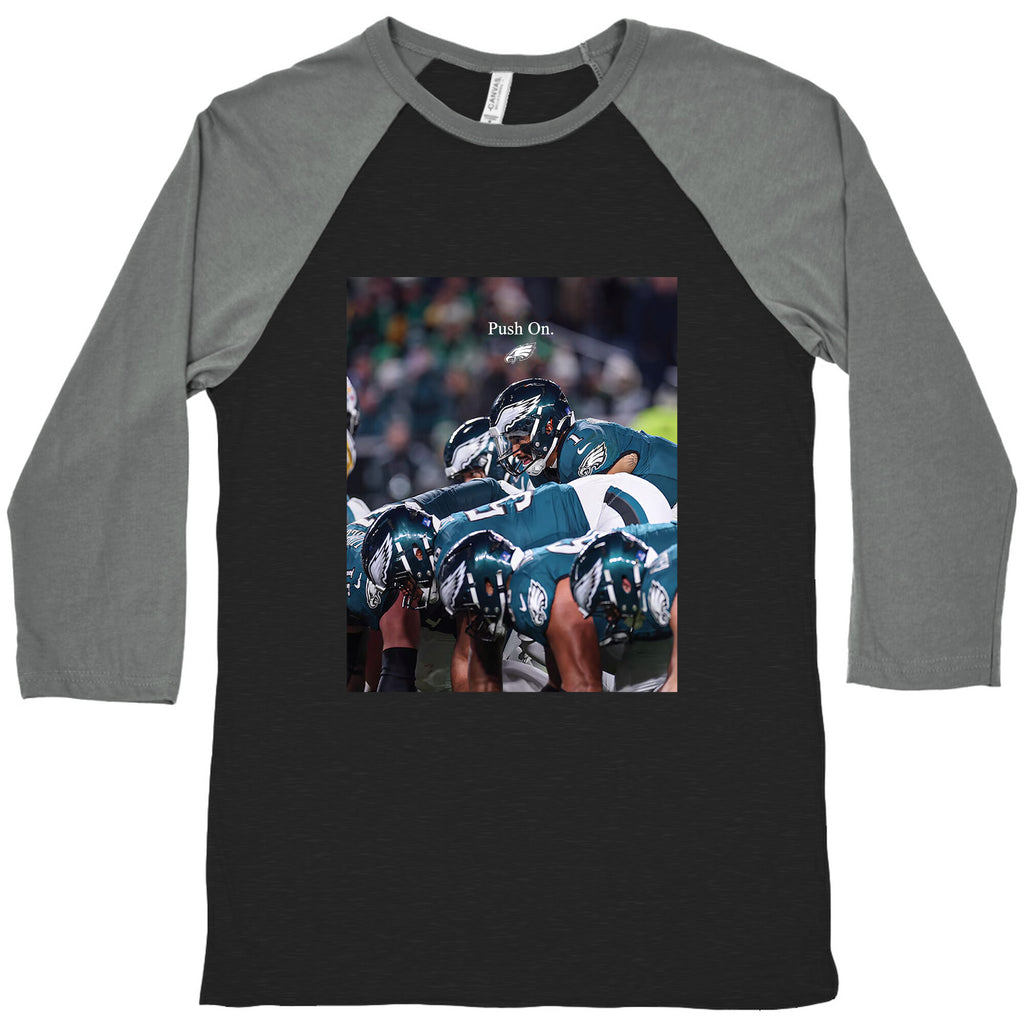 Eagles Push On Baseball Tee