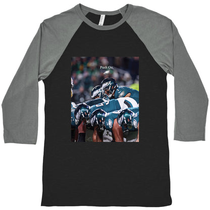 Eagles Push On Baseball Tee