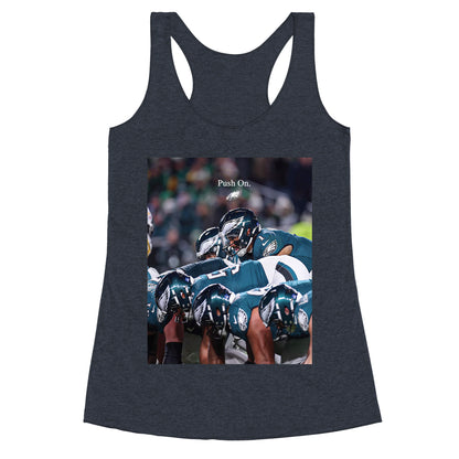 Eagles Push On Racerback Tank