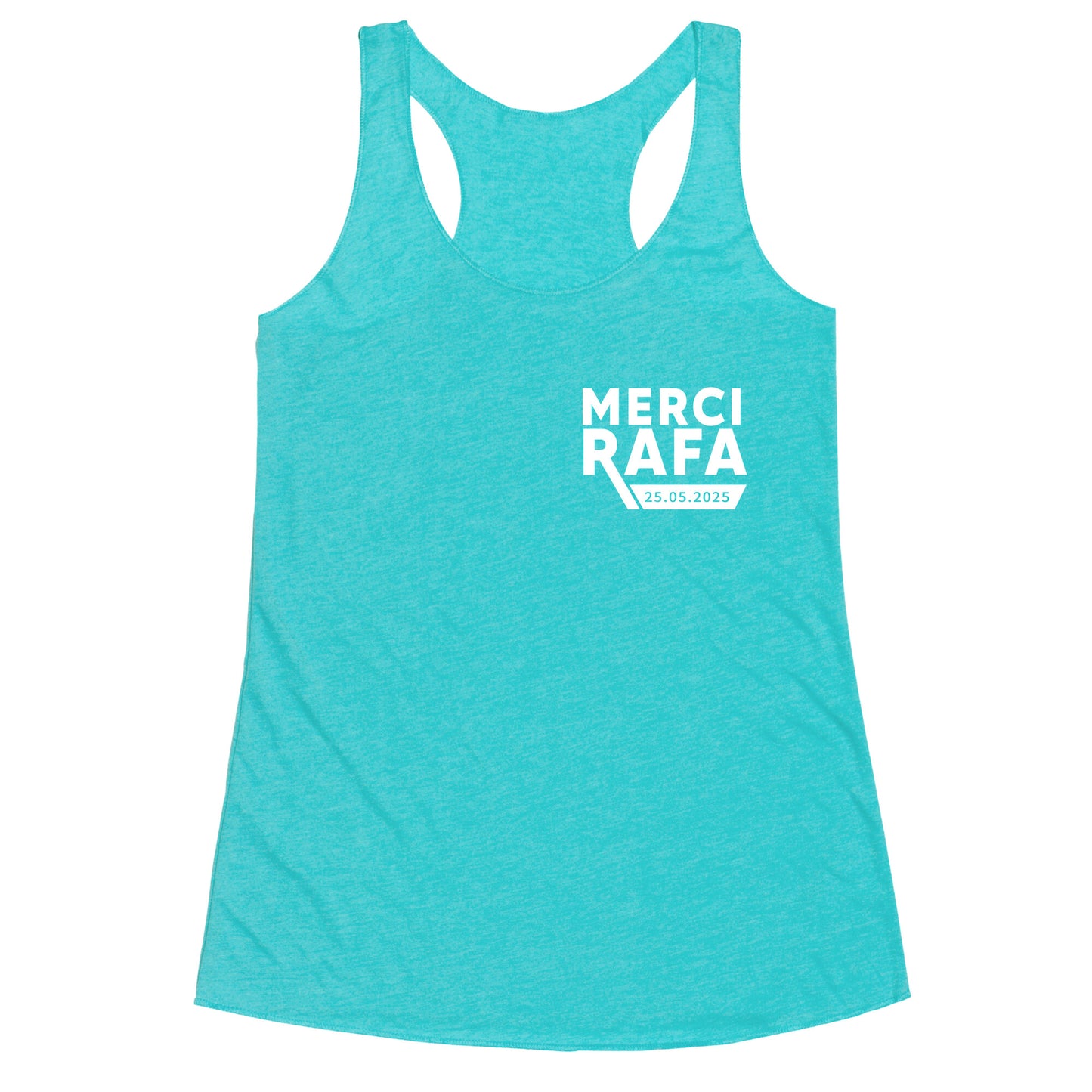 Merci Rafa Racerback Tank