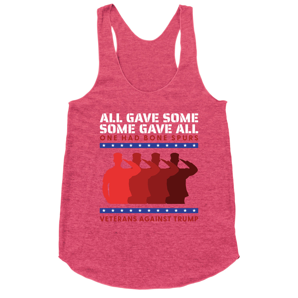 All Gave Some Anti Trump Racerback Tank