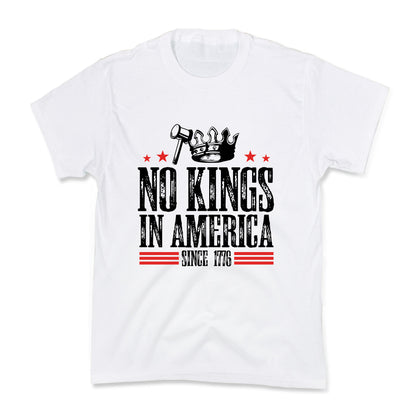 No Kings In America Kids Tee