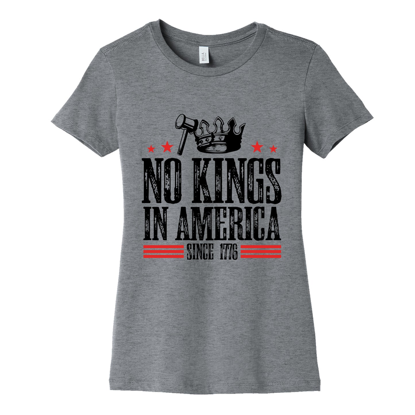 No Kings In America Womens Cotton Tee