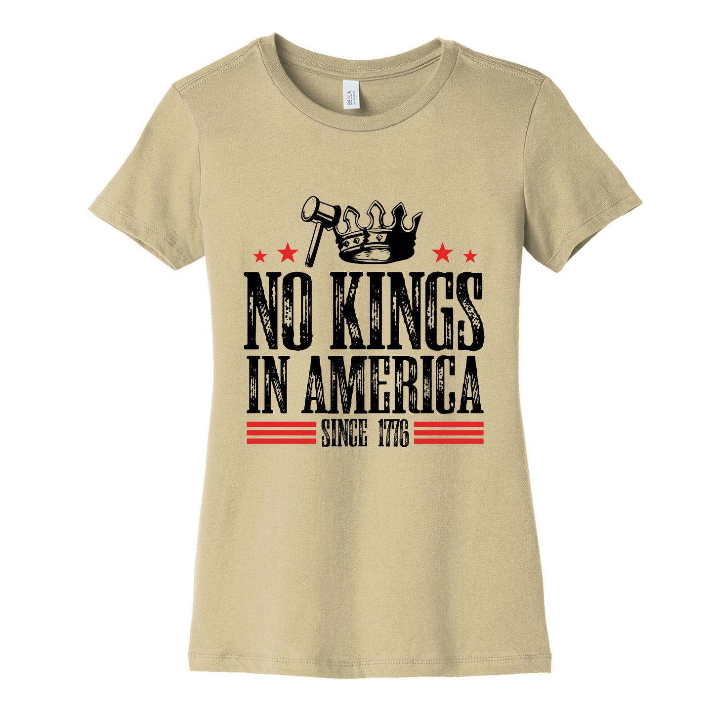 No Kings In America Womens Cotton Tee