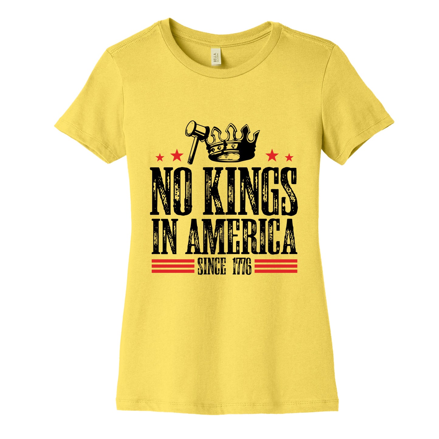 No Kings In America Womens Cotton Tee