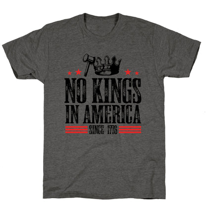 No Kings In America Unisex Triblend Tee