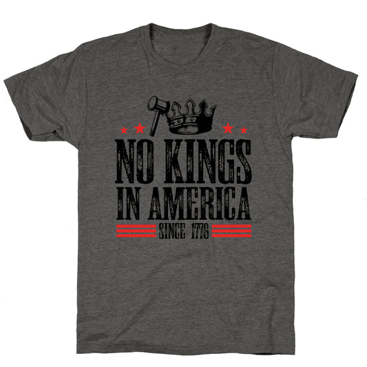 No Kings In America Unisex Triblend Tee