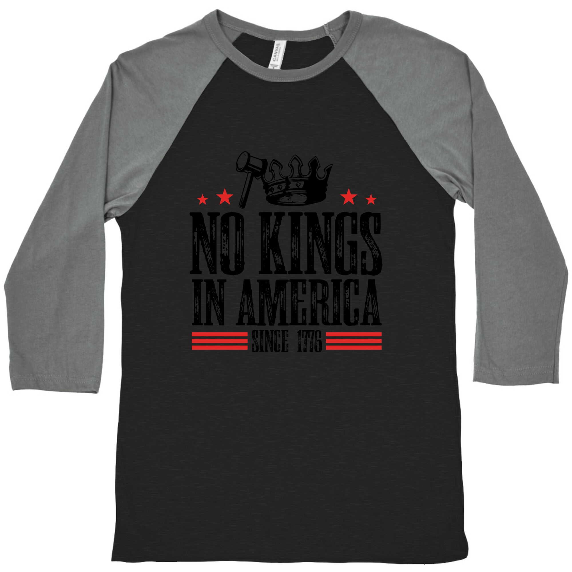 No Kings In America Baseball Tee