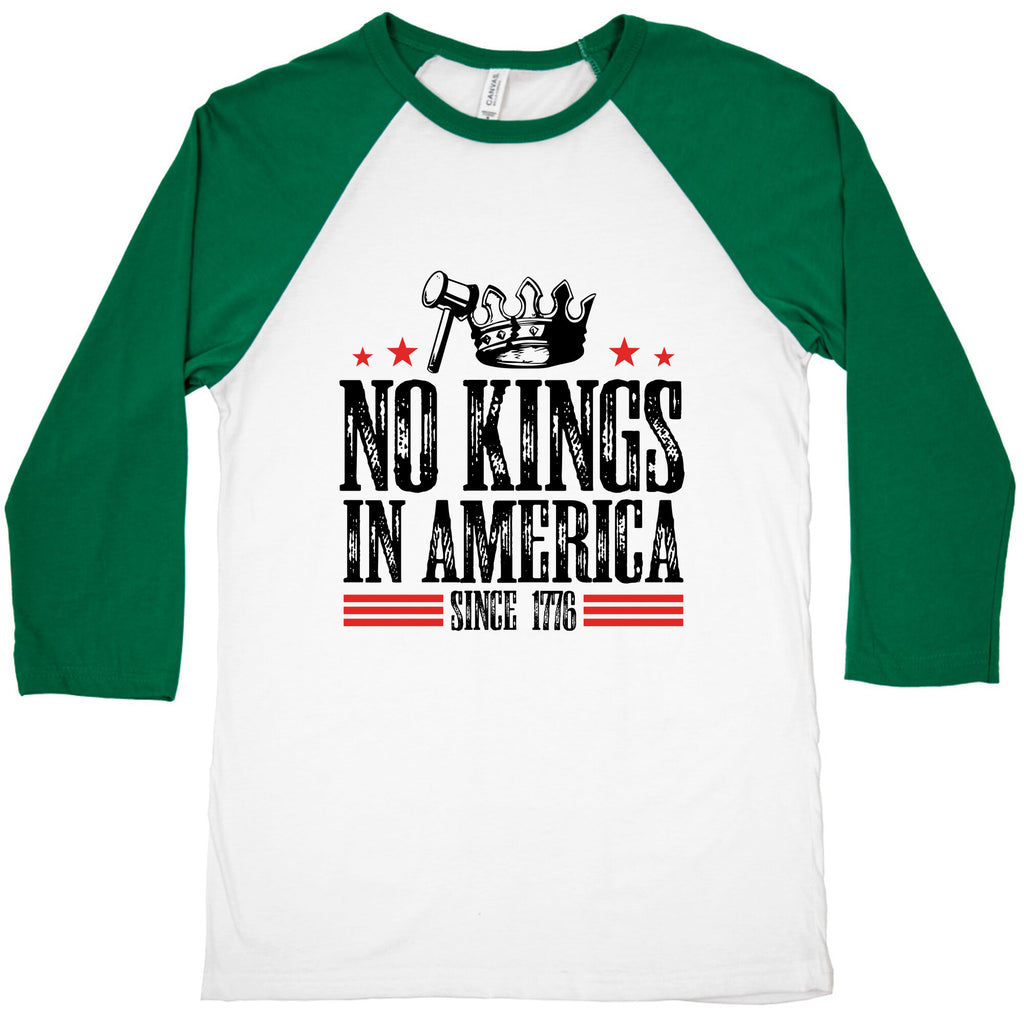 No Kings In America Baseball Tee
