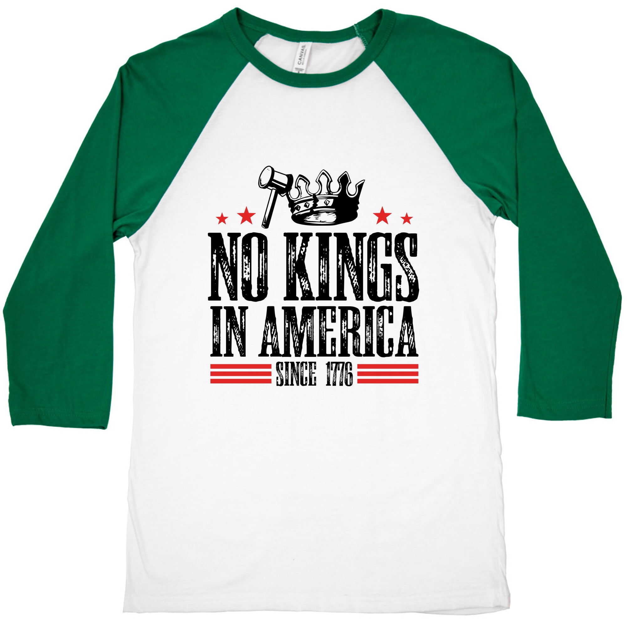 No Kings In America Baseball Tee