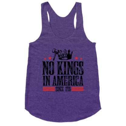 No Kings In America Racerback Tank