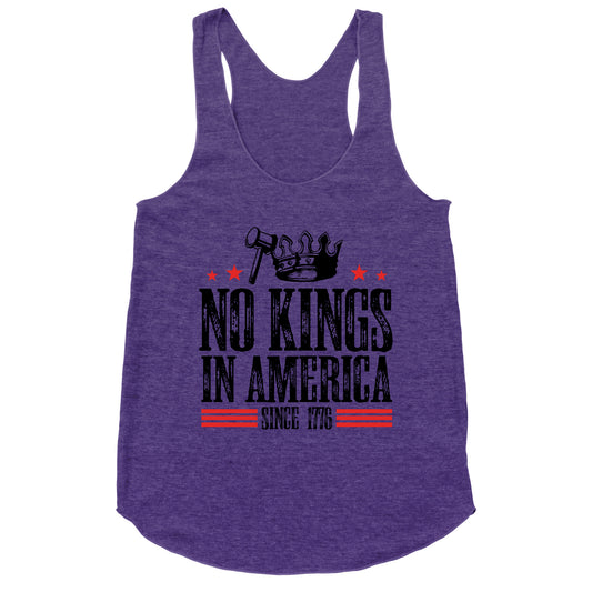 No Kings In America Racerback Tank
