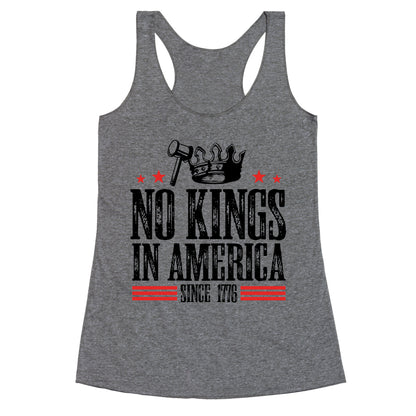 No Kings In America Racerback Tank