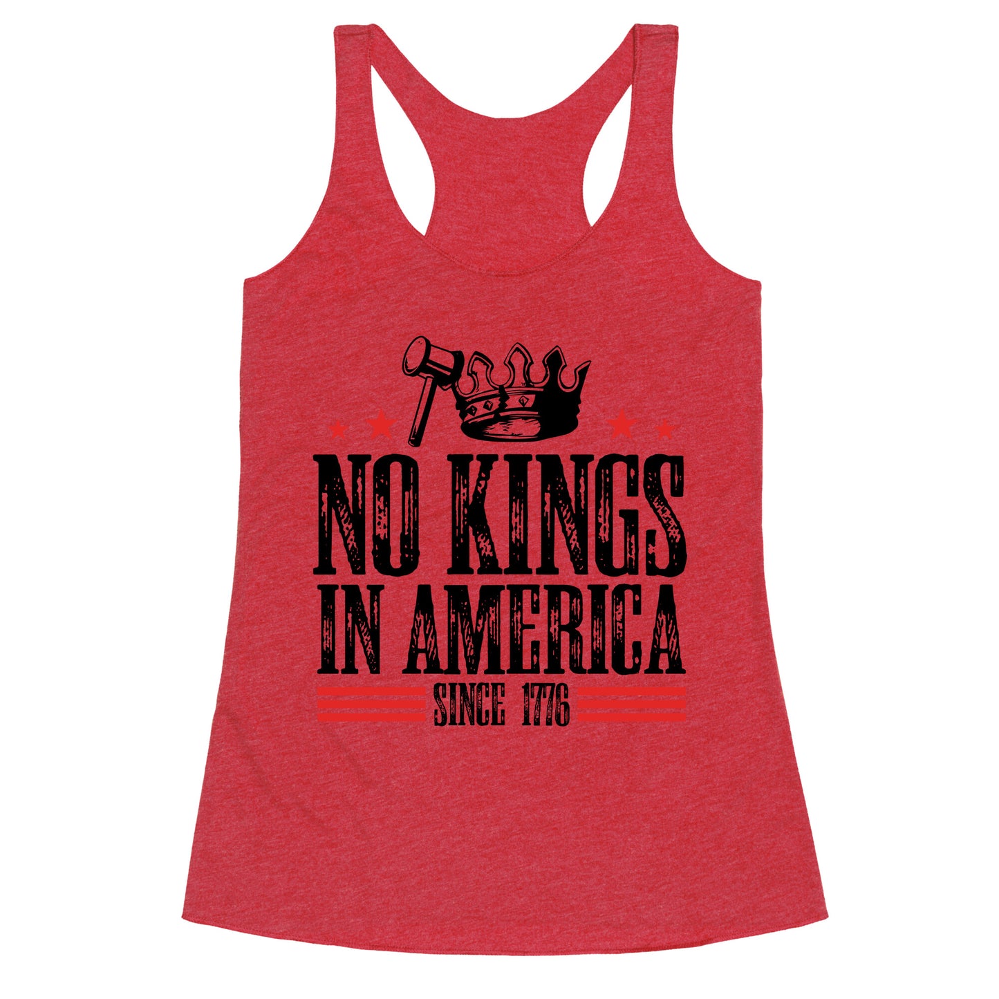 No Kings In America Racerback Tank