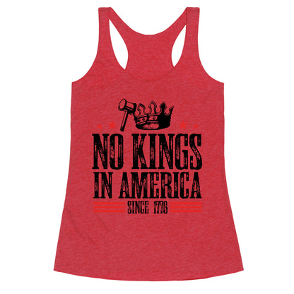 No Kings In America Racerback Tank