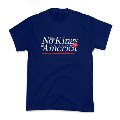 No Kings In America Anti Trump Kids Tee