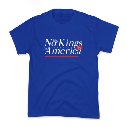 No Kings In America Anti Trump Kids Tee