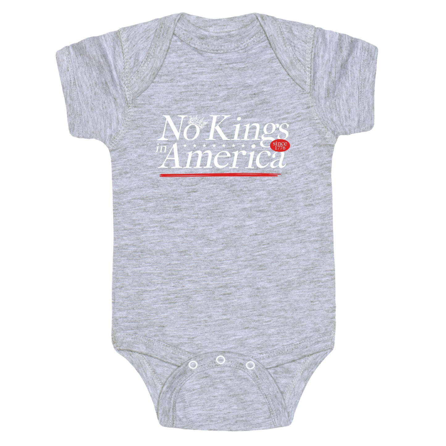 No Kings In America Anti Trump Baby One-Piece