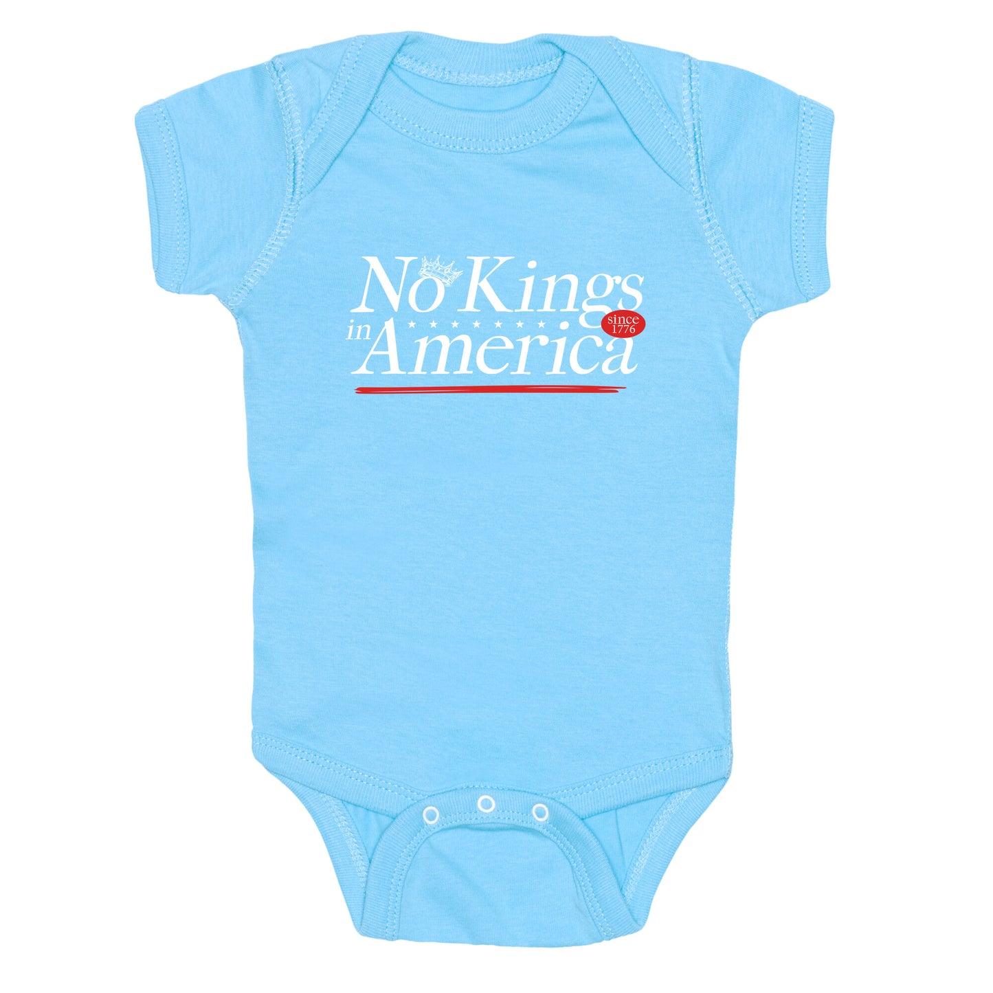 No Kings In America Anti Trump Baby One-Piece