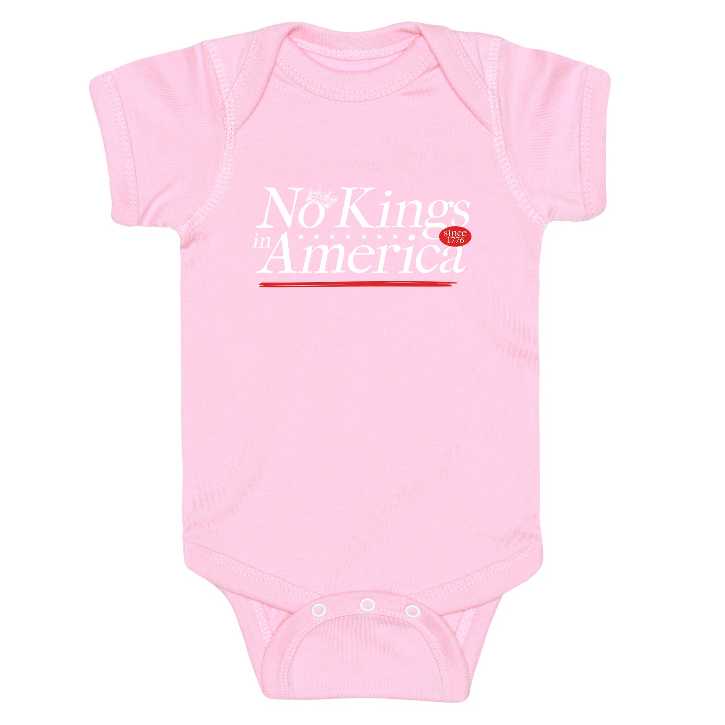 No Kings In America Anti Trump Baby One-Piece