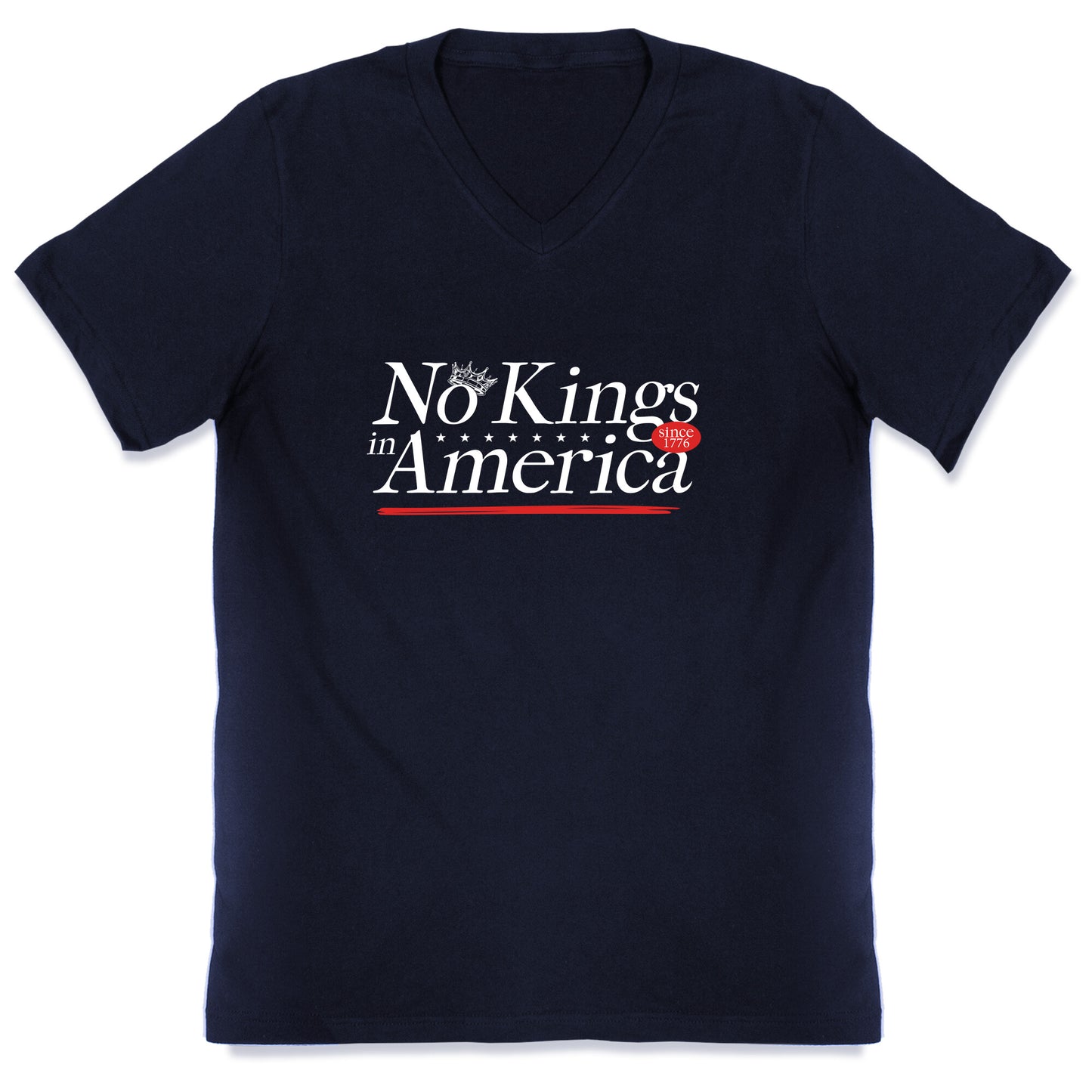 No Kings In America Anti Trump V-Neck