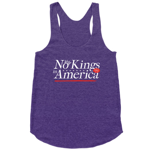 No Kings In America Anti Trump Racerback Tank