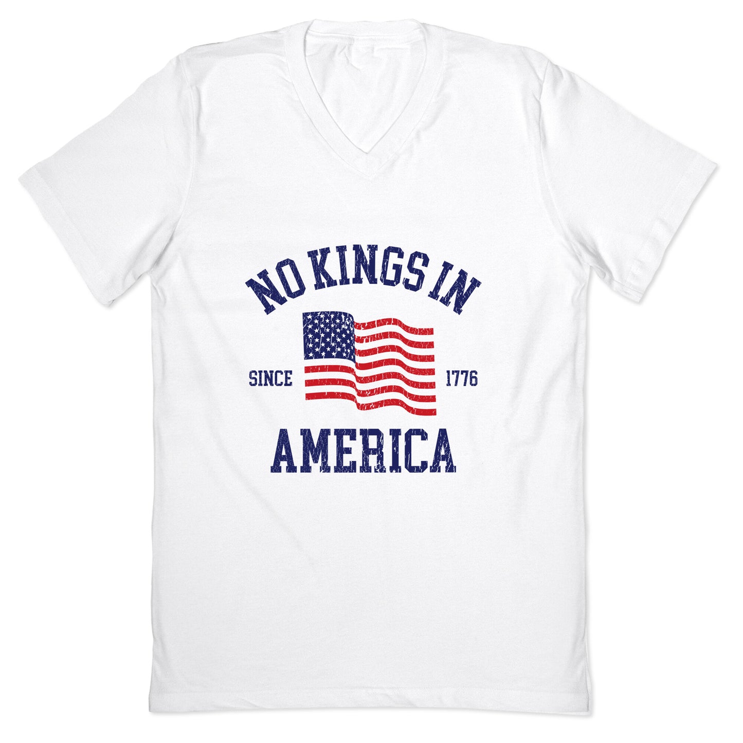 No Kings In America Since 1776 V-Neck