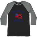 No Kings In America Since 1776 Baseball Tee
