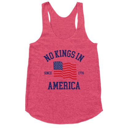 No Kings In America Since 1776 Racerback Tank