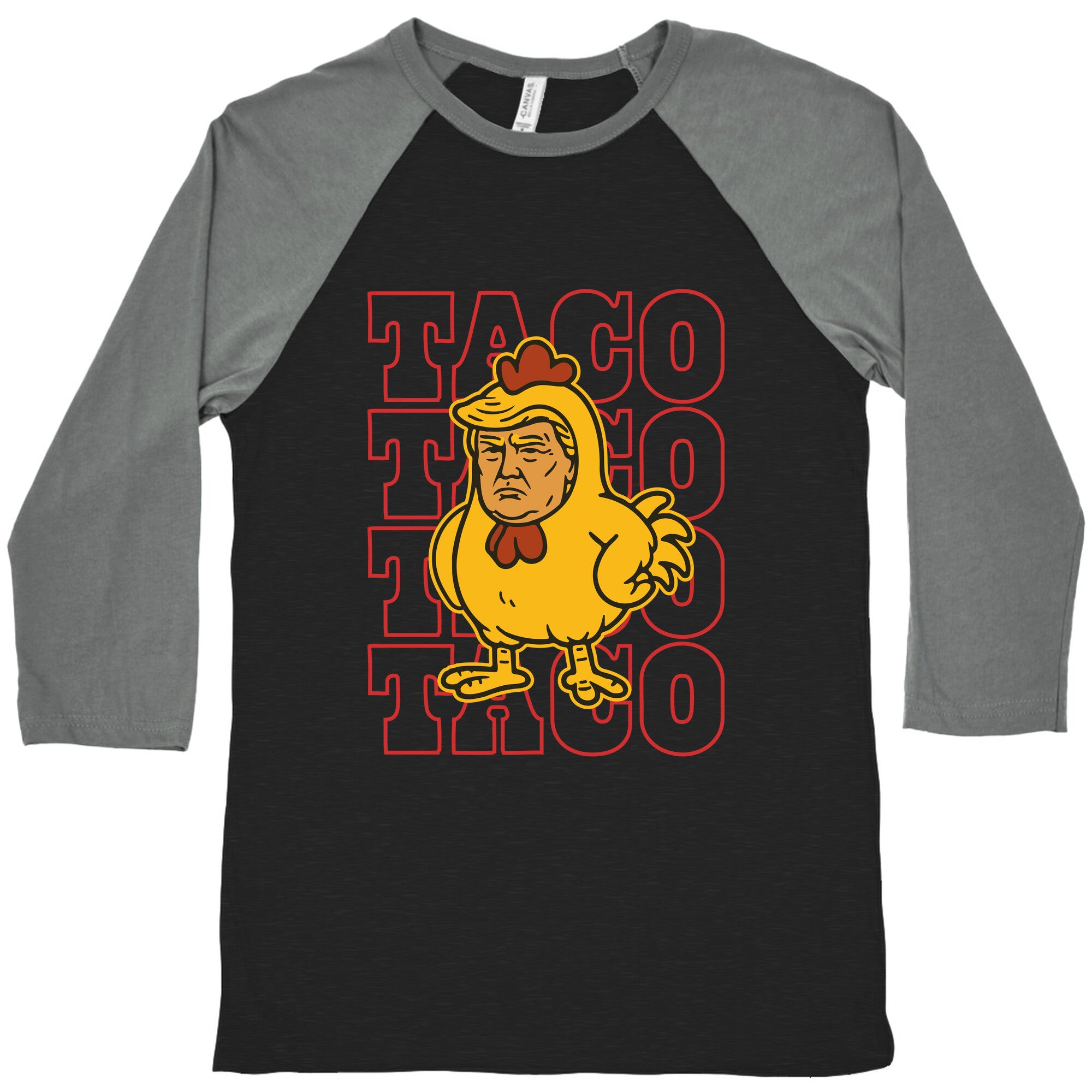 Taco Trump Baseball Tee